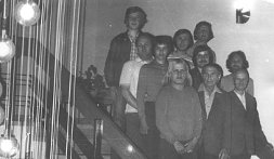 Die Stützen des Vereins in den 70ern. U.a. oben rechts Schachfreund Matthias Hänsel, darunter rechts H.-J. Hörenz, unten links Klaus Schäfer