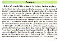 Punktspielbericht 6. Runde 2007 (Mitteilungsblatt vom 17.2.07)